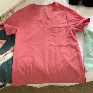 Figs Pink Catarina Top
